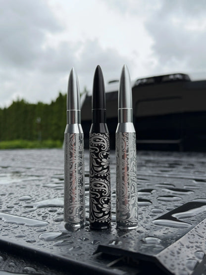 Custom Engraved Bullet Antenna (not real bullet)