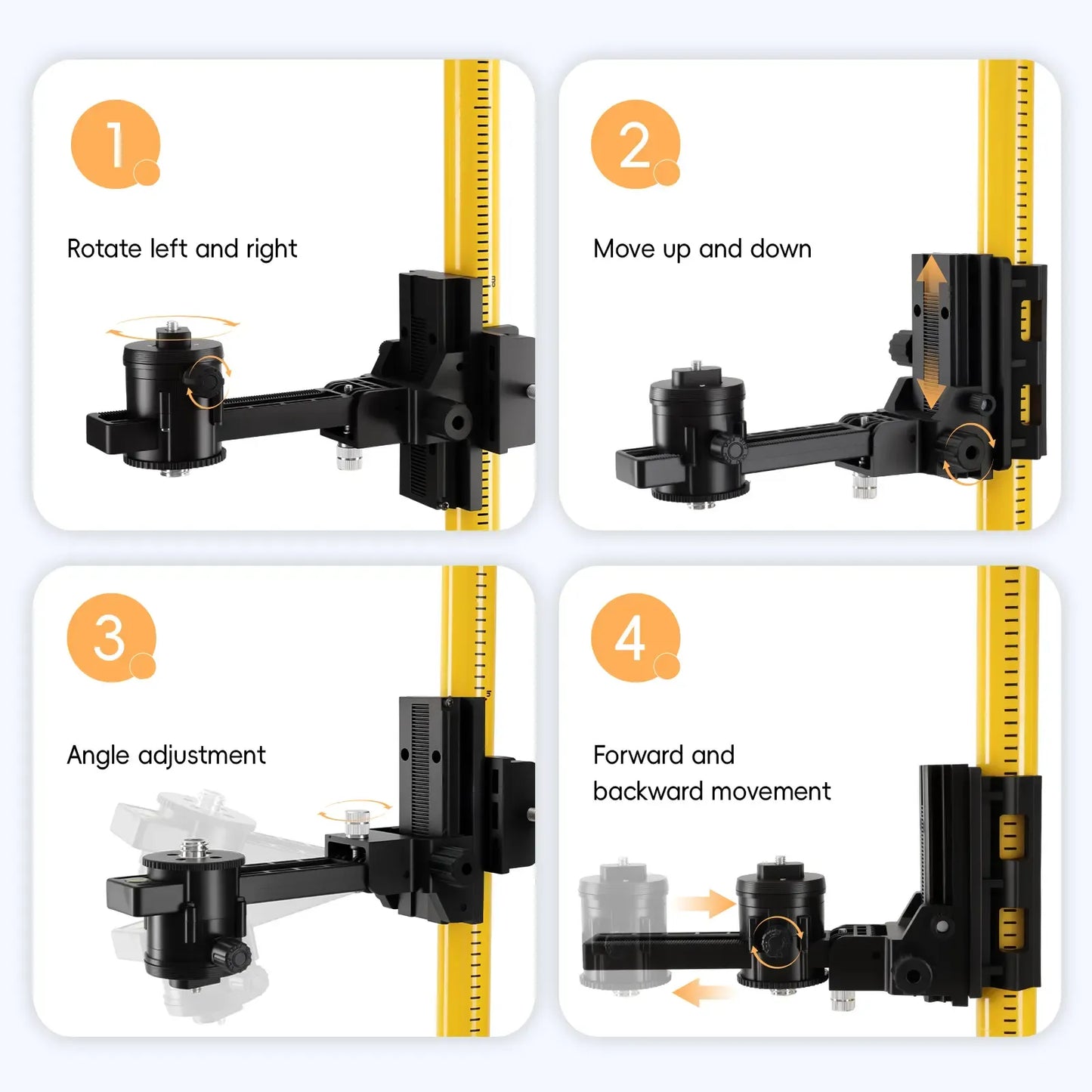 3-6M Laser Level Telescopic Support Pole