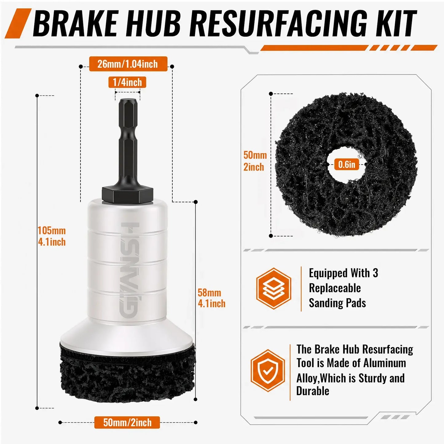 Auto Wheel Hub Polishing Cleaning Kit