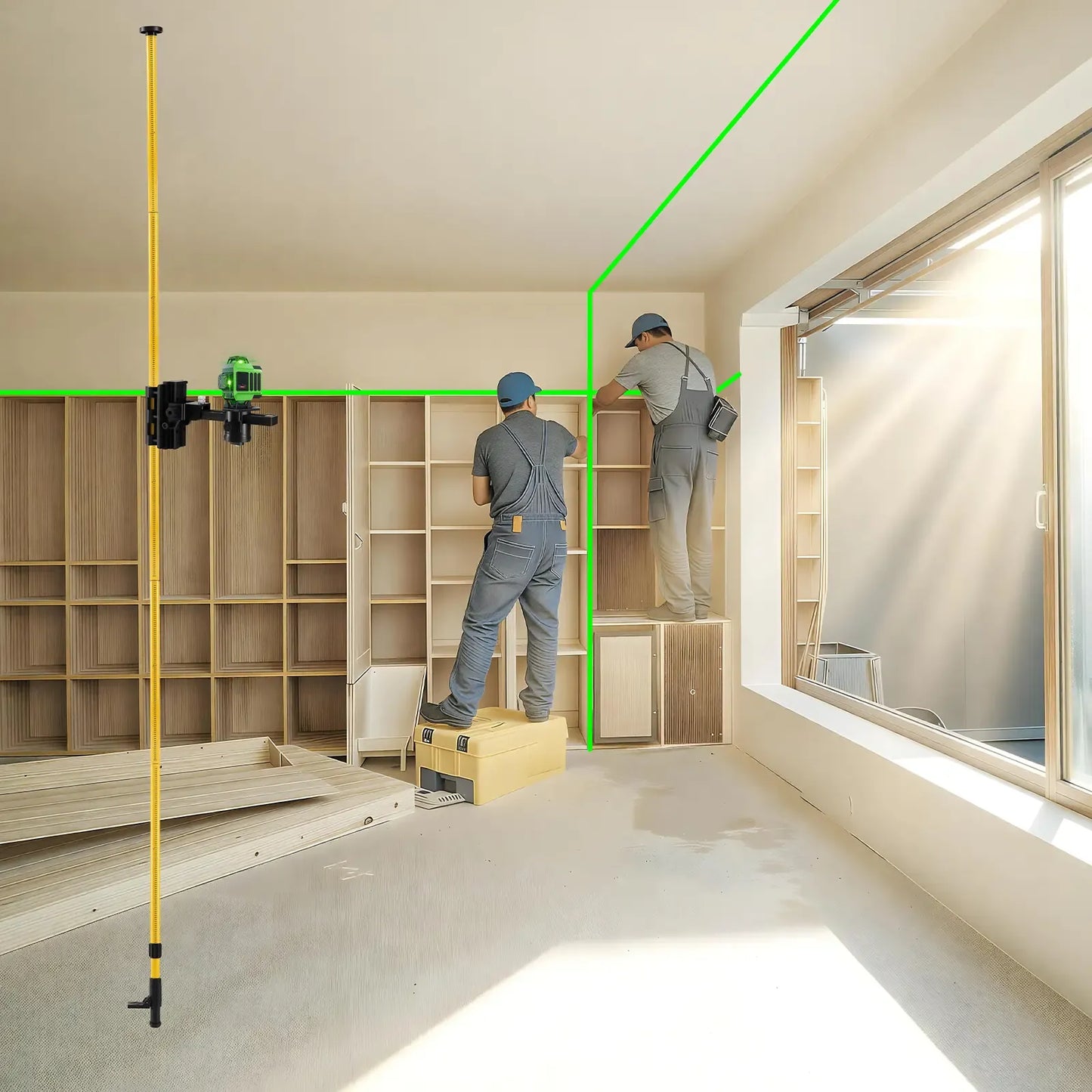 3-6M Laser Level Telescopic Support Pole