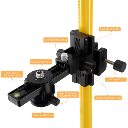 3-6M Laser Level Telescopic Support Pole