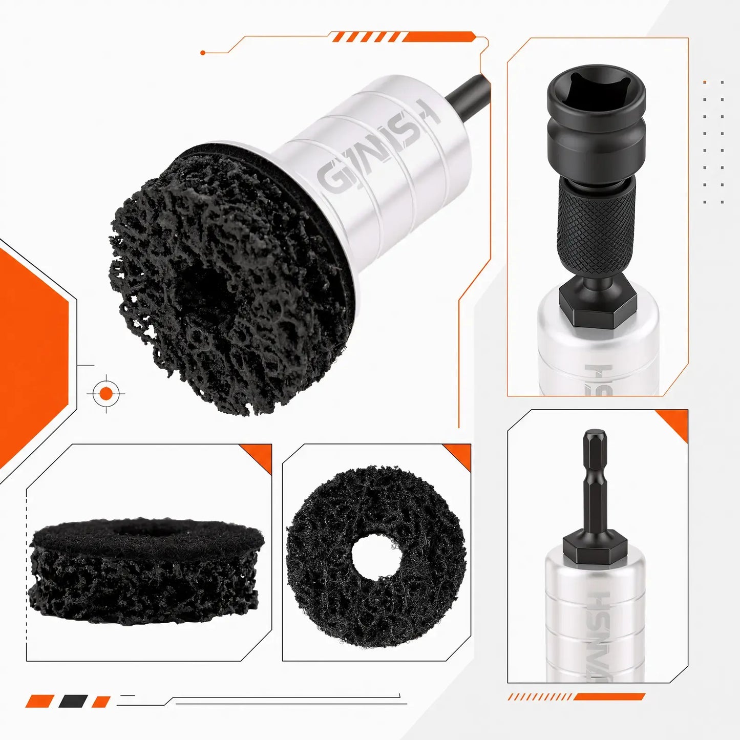 Auto Wheel Hub Polishing Cleaning Kit