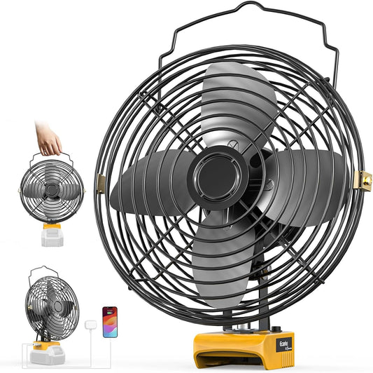8 Inch Cordless Jobsite Fan for Dewalt Battery